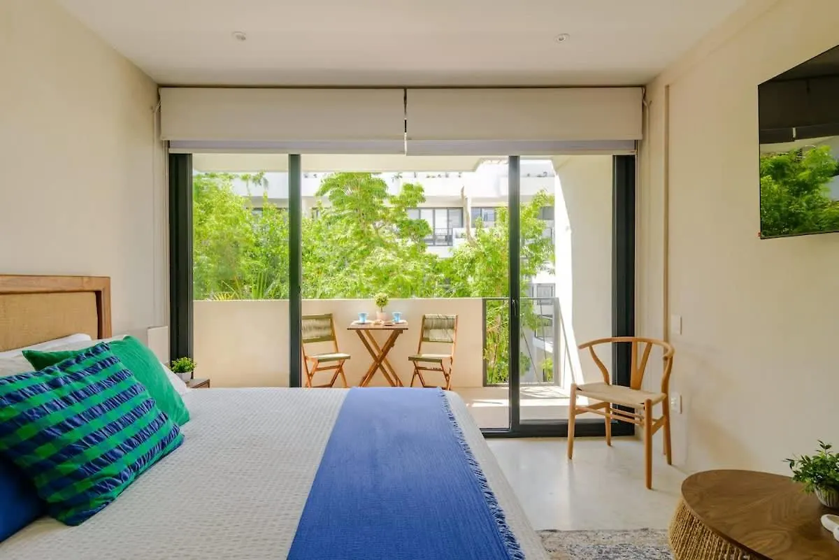 Near Beach New Ximbal Tulum 4 Guest Pool Fast Wifi 公寓