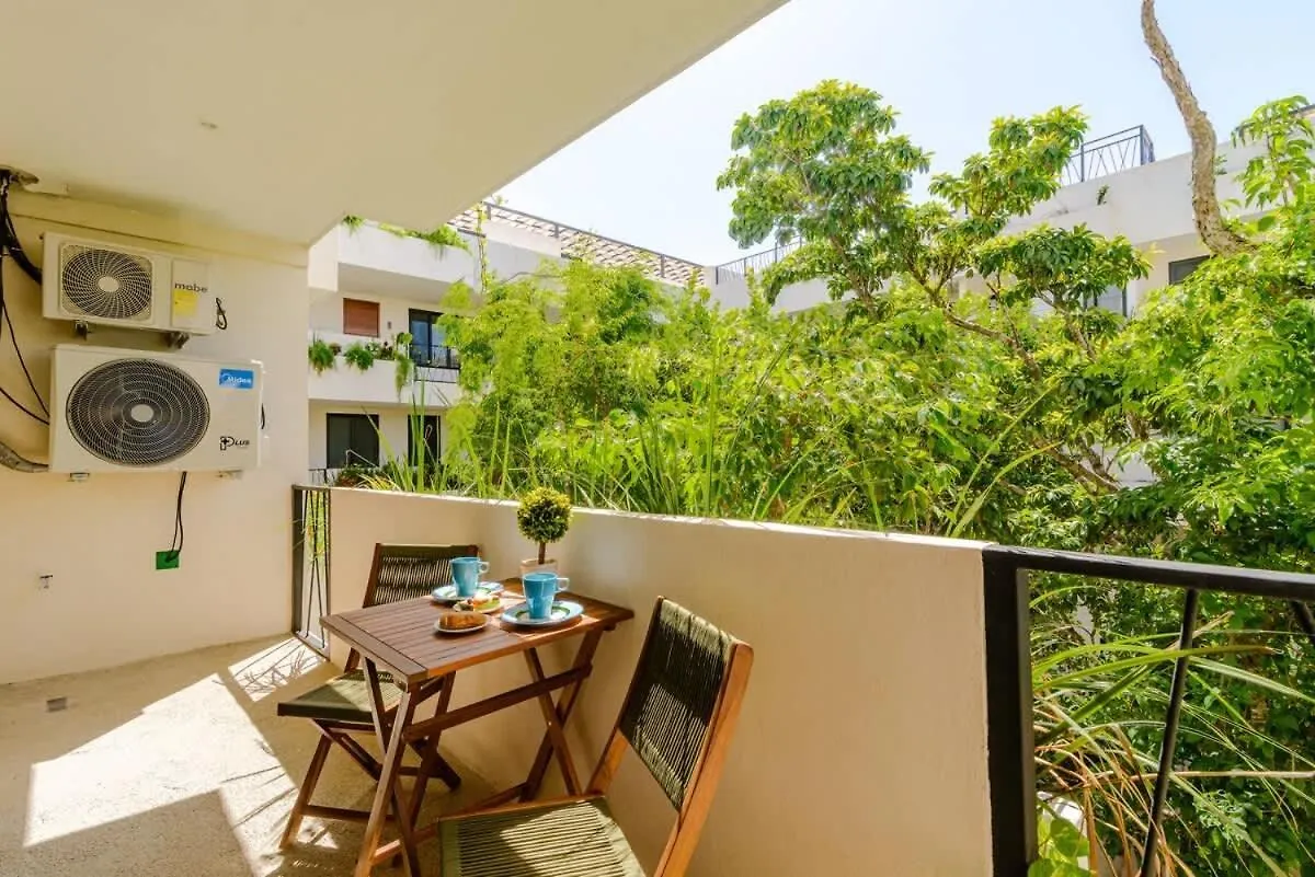 Near Beach New Ximbal Tulum 4 Guest Pool Fast Wifi 公寓